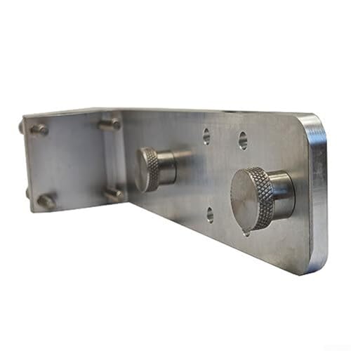Soporte para parrilla de barco anodizado de aluminio con anclaje de plata 8
