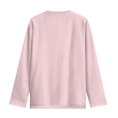 Image of Girls Long Sleeve T Shirt Cute Cartoon Crewneck Shirt for Kids 3-16Y Fall Winter Clothes