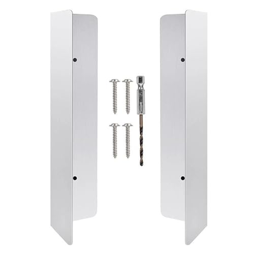 Cubeta de perfil bajo – 7 x 1,57 pulgadas seguro para puertas de garaje, protección de serpientes debajo de la puerta, para el hogar en el jardín, serpientes, animales, perros, entrada de casa