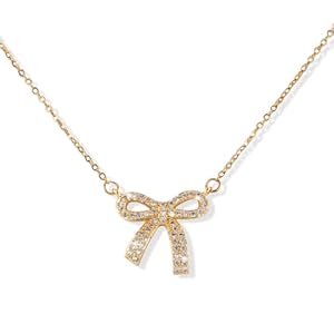 Strikketting, Sierlijke Lint Strik Ketting Leuke Mode Strikje Hanger voor Choker Gouden Strik Sieraden Cadeau voor Vrouwen Meisjes Bruiloft Prom Dagelijkse Slijtage