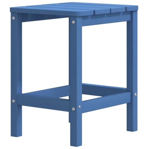 Chaise Adirondack avec table bleu aqua en PEHD résistant