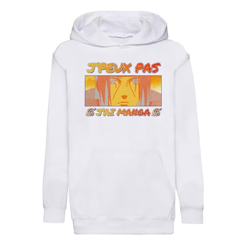 Sweat à capuche enfant J'peux pas j'ai manga Itachi en coton premium