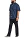 Van Heusen Men's Big and Tall Wrinkle Free Short Sleeve Button Down Check Shirt, Carbon Blue, 3X-Large