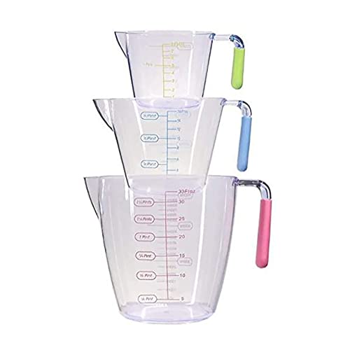 La Mejor Recopilación de Vasos y jarras medidores los 10 mejores. 48 Trukeik Tazas Medidoras Juego de 3 Piezas 900ml, 400ml y 200ml