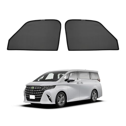 CARTIST トヨタ アルファード ヴェルファイア 40系 メッシュカーテン Alphard Vellfire 4代目 2023年~現行 遮光カーテン サンシェード カーシェード フロントドア 遮光カーテン UVカット マグネット式 簡単着脱 遮光 断熱 インテリア 日よけ 車種専用 2枚