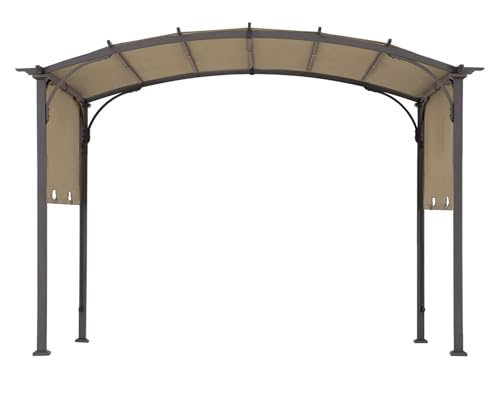 85''x 208'' Universal Doubleton Steel Pergola Replacement Cover for Pergola L-PG080PST, (Khaki)