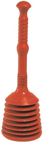 The Best Shower Plunger - Clears Slow Drains, Sink Blockages and Unblocks Bathtubs (Master Plunger) Sink and Waste Pipe Unblocker 160mm red