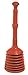 Produktbild LILMACC Duschkolben zum Reinigen langsamer Abflüsse, Spülenverschlüsse und Entsperren von Spüle und Abflussrohren (Hauptkolben) 160mm Rot