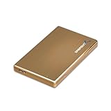 Sabrent Premium Ultra Slim 2.5-Inch SATA to USB 3.0 External Aluminum Hard Drive Enclosure Gold (EC-ALGD)