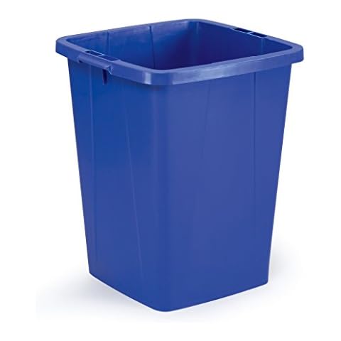 Durable Durabin Abfalleimer / Wertstofftonne 90 Liter, lebensmittelecht, mit Tragegriffen, blau, 1800474040 Cover