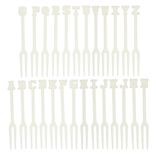 BUGUUYO Mini Fruit Forks 104pcs Plastic Forks Long Handle Easy to Clean Stylish Versatile Cutlery