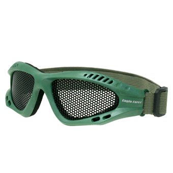 Lunettes de combat 4V2 Light Olive Drab avec lentille en maille d'acier modèle 5394V2-LOD-ME