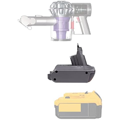 TPDL for Dyson V6 Battery Adapter, for DeWalt 20V Max Lithium Battery Work for Dyson V6 Series Vacuum Cleaner SV03 SV04 SV09 DC58 DC59 DC62 Converter(Adapter Only) Cover