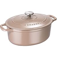 Amazon｜CHASSEUR サブライム オーバルキャセロール 25cm ピンク