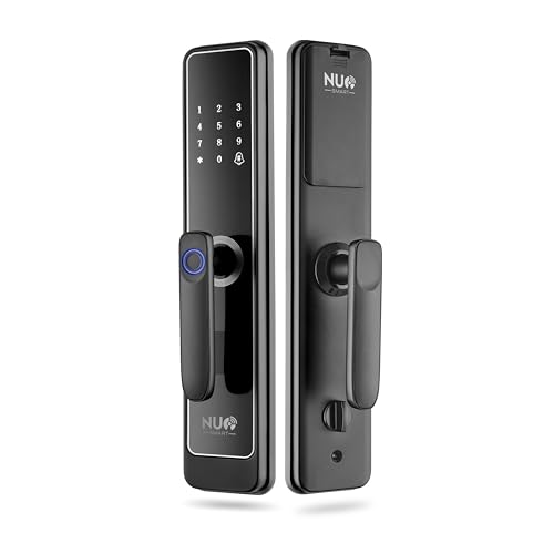 Door Lock R27 with Fingerprint, Password, RFID Card, Anti-Theft A...