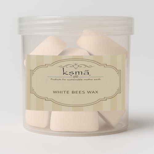 Image of White Beeswax 250g Cosmetic Grade Raw Material for Lip Balm, Cream, Lotion, Soap & Candle Making | Refined White Beeswax Blocks