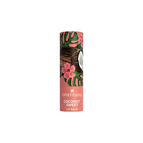 Orientana - Baume À Lèvres Naturel En Stick À La Noix De Coco | Vegan Hydratant Nourrissant | Beurre De Karité & Vitamine E | Hydratant Organique | Traitement Des Lèvres Sèches - 4,2g Cover