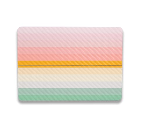 Image of MightySkins Carbon Fiber Skin Compatible with Microsoft Surface Laptop Studio 2 (2023) Full Wrap Kit - Horizon Stripes | Protective, Durable Textured Carbon Fiber Finish | Made in The USA
