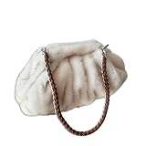 ZSLFCBD Handtasche Damen Modische Geraffte Clutch-Tasche Für Damen, Weiche Umhängetaschen,...