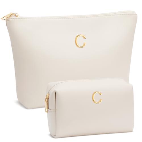 CLOUDWINGS Graduation Gifts | Initial Makeup Bag for Women Personalized