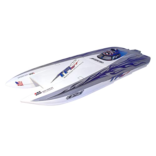 Brushless Rc Boat Tfl 1133 Fiberglass Rc Electric Boat 3674/2075Kv Brushless Motor With 120A Esc (Hull And Metal Parts Blue) #TOP1