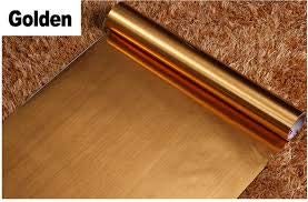 Image of Vinyl Wall Window Door Furniture Fridge Sticker, 24 x 192.3 Inches, Gold