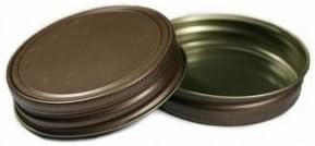 Nakpunar 12 pcs Rustic Bronze Mason Jar Lids