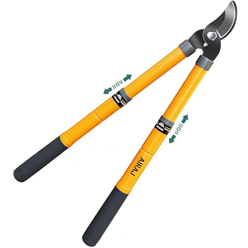 AIRAJ Teleskop Bypass Astschere 42-61cm, Arbeitssparende...