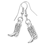 POPETPOP Pendientes Vaquera Colgantes Ligeros Diseño Bota y Sombrero Western para Mujer Joyas Duraderas y Cómodas para Uso Diario