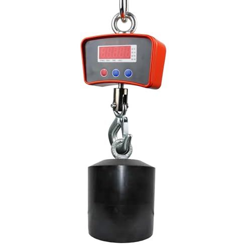 Digitale kraanweegschaal 1000 kg | professionele dynamometer met hoge precisie met haak van roestvrij staal
