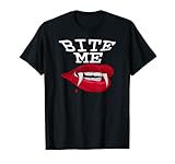 Photo Gallery bite me lips fangs - camicia da vampiro maglietta Photo Gallery bite me lips fangs - camicia da vampiro maglietta
