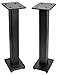 Rockville Pair RHT28 28 Inch Bookshelf Speaker Stands, 60 lbs Capacity, Surround Sound Home Theater, Premium Wood, Dual Top Plates, Sand-Fillable, for Audiophiles and Studio Monitors