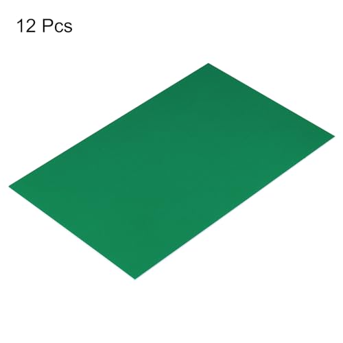 Image of MECCANIXITY ABS Engraving Double Color Sheet 7x11inch Dark Green /White for Badge, Sign, DIY Carving Pack of 12