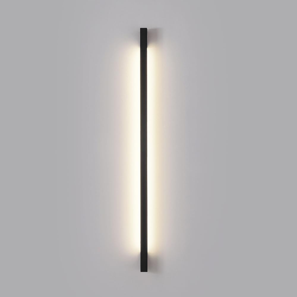 HCZKIUJY American Style Durable Minimalist Linear Led l Lamp Modern Long Strip l Sconce Living Room Sofa Background l Sconces, for Bedroom Bedside Hotel Corridor Foyer Hallway/D/80Cm (K-80Cm)
