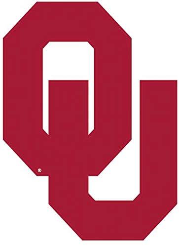 3 Inch OU Logo University of Oklahoma Sooners Boomer Sooner Removable Wall Decal Sticker Art NCAA Home Room Decor 2.5 by 3.5 Inches