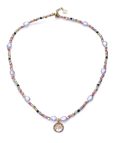 Viceroy - Collar Acero con Cuentas de Cristal y Perlas Sintéticas - 14091C01019