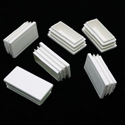 Infinite tech(PVC) Plastic Inner Rectangle end Cap for Steel Pipe Furniture/Pipe Inner tubing Plug for Metal Pipe/Furniture feet Leg end Cap/Buffer/Bush Size (2 x 1) Inch (Pack of 10) White-picture-15