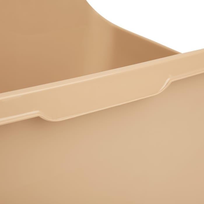 So Phresh Tan Scatter Shield High-Back Litter Box for Cat, X-Large