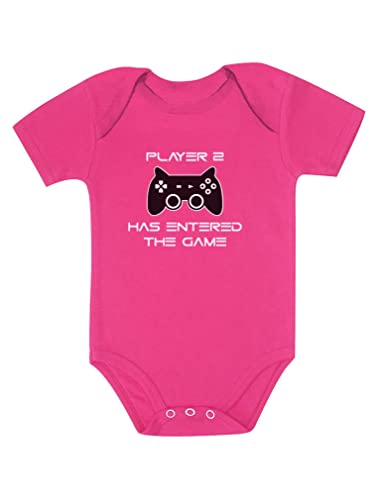 Image of Tstars Player 2 Has Entered The Game Baby Announcement Gifts Gamer Infant Bodysuit