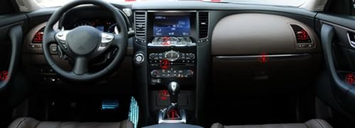 Panneau de commande Infiniti FX35 rénovation poignée carbone 3D - 3
