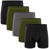 Natural Feelings Boxer Briefs Mens Underwear Men Pack Soft Cotton Open Fly Underwear
