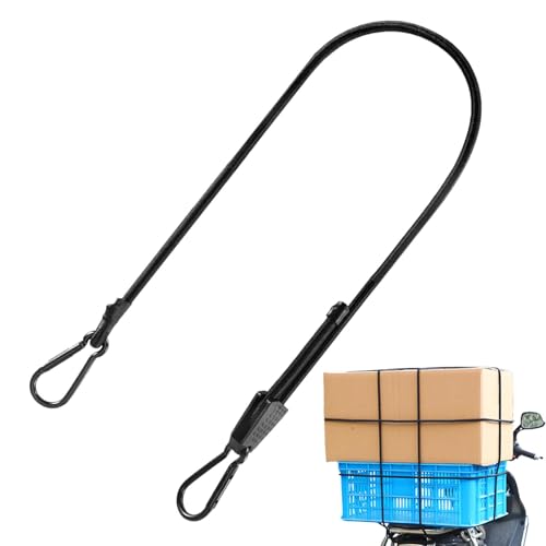 Cuerda elástica del carabinador | Correas de lanzamiento de servicio pesado con ganchos seguros-cuerda de bungee resistente a los rayos UV para camiones, equipo al aire libre y paréntesis de, bandas