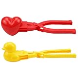 2 pezzi/set stampo per riso per bambini, in PP per uso alimentare, antiscivolo, a forma di cuore e anatra, comodo stampo per mattoni di sabbia, per realizzare sushi, palle di neve, palle di sabbi