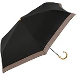 ビコーズ because 折りたたみ傘 晴雨兼用 日傘 メンズ レディース UVカット 遮光 PUグログランラージ トートバッグ ミニ ブラック B-095812