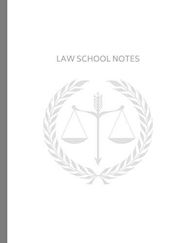Law School Notes: Study Notebook w/Cornell Style Notetaking, Weekly Reading Schedule, Assignments, and Case Study Briefing 16 Week Full Semester for Law Students