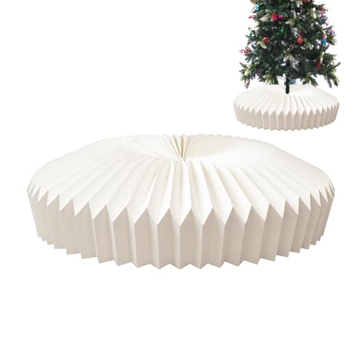 Collier d'arbre de Noël de table pliable avec anneau de base pour support sapin - 2