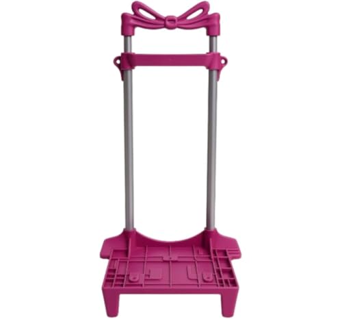 Carrinho de Suporte Universal para Mochilas, 40cm, Preto, Plástico com Rodinhas de Silicone, Base Ajustável, 2 Rodas, Manual