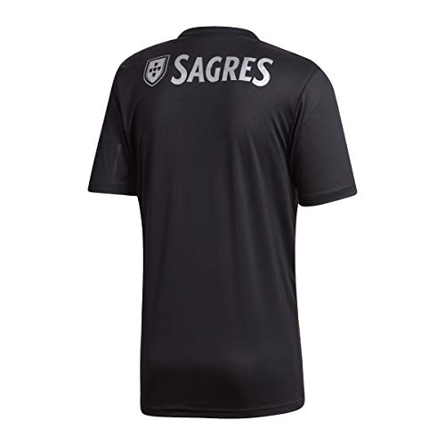 Adidas SLB a JSY T-Shirt, Black/Silver Met, XL