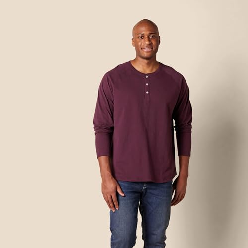 Image of Amazon Essentials Men's Long-Sleeve Henley Shirt