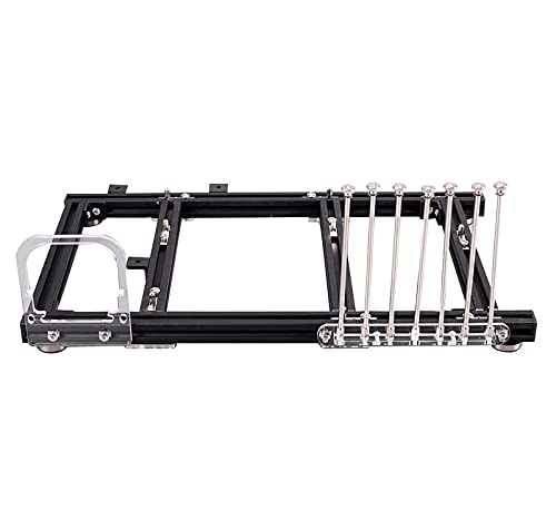Chasis para PC de prueba abierta vertical para overclocking, compatible con Mini ITX, MATX y ATX, estructura de aluminio y acrílico, color negro miniatura 2